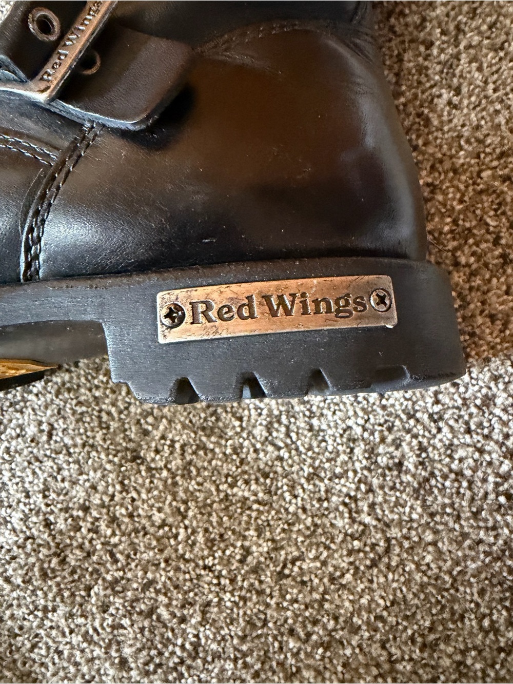Red Wing engineer boots 988 size 10E - Picture 5 of 8
